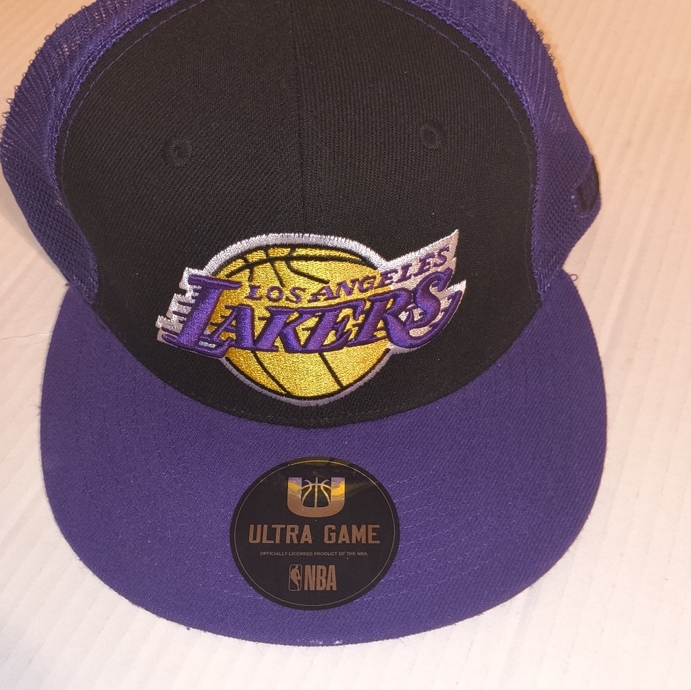 Los Angeles Lakers Purple and Black Cap